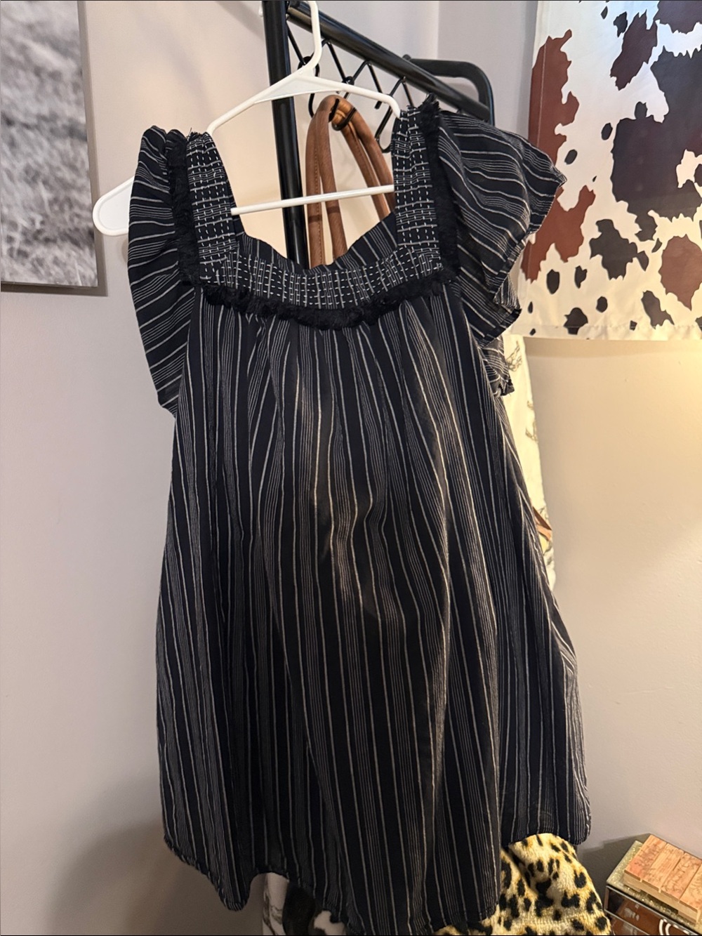 Isabel Maternity by Ingrid & Isabel Black and White Striped Maternity Sundress